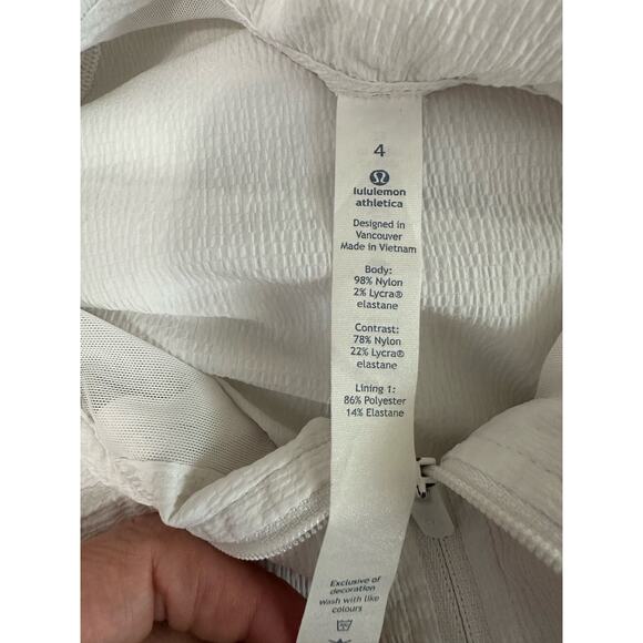 Lululemon white long sleeves lightweight jacket size 4 - Picture 3 of 12